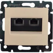 Legrand Valena RJ11 telefon dupla aljzat, elefántcsont
