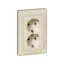 Legrand Valena 2x2P+F dugalj gyermekvédelemmel elefántcsont
