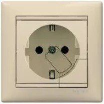   Legrand Valena 2P+F komplett dugalj kiemelővel elefántcsont