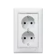 Legrand Valena 2x2P+F dugalj fehér