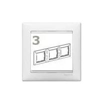 Legrand Valena 3-as keret fehér vízszintes/függőleges