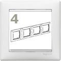Legrand Valena 4-es keret fehér vízszintes/függőleges