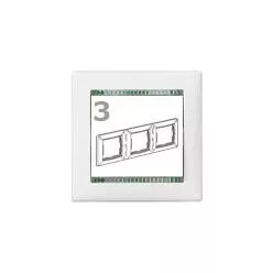 Legrand Valena 3-as keret kristály vízszintes