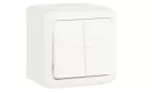 Legrand Forix 106+6 kettős váltókapcsoló falon kívüli IP44 fehér