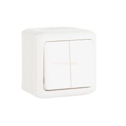   Legrand Forix 106+6 kettős váltókapcsoló falon kívüli IP44 fehér