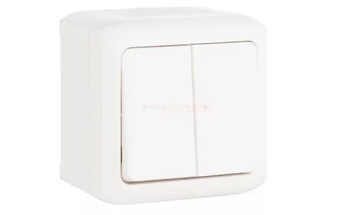 Legrand Forix 106+6 kettős váltókapcsoló falon kívüli IP44 fehér
