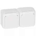 Legrand Forix 2x2P+F földelt csatlakozóaljzat, gyermekvédelemmel falon kívüli IP44 fehér