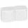 Legrand Forix 2x2P+F földelt csatlakozóaljzat, gyermekvédelemmel falon kívüli IP44 fehér