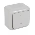 Legrand Forix 102 kétpólusú kapcsoló falon kívüli IP44 szürke