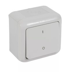   Legrand Forix 102 kétpólusú kapcsoló falon kívüli IP44 szürke