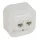 Legrand Forix 2xRJ45 Cat.5e UTP informatikai csatlakozóaljzat falon kívüli IP20 fehér