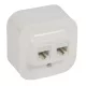 Legrand Forix 2xRJ45 Cat.5e UTP informatikai csatlakozóaljzat falon kívüli IP20 fehér