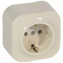   Legrand Forix 2P+F földelt csatlakozóaljzat falon kívüli IP20 bézs