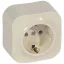 Legrand Forix 2P+F földelt csatlakozóaljzat falon kívüli IP20 bézs