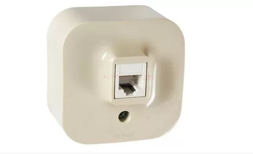 Legrand Forix 1xRJ11 telefon- csatlakozóaljzat falon kívüli IP20 bézs