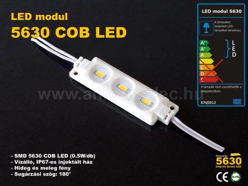 LED modul 1.5W - 3x5630 COB LED - Hideg fehér