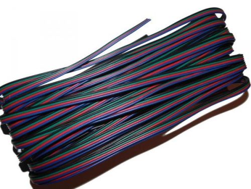 LED Színes vezeték RGB LED szalaghoz, 4 eres 100m