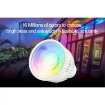   LED lámpa GU10 6W RGB+változtatható színhőmérsékletű - távirányítható