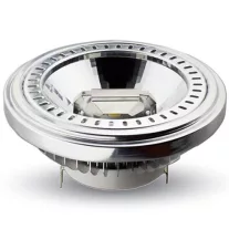 LED lámpa AR111 COB 15W  40° 12V hideg fehér
