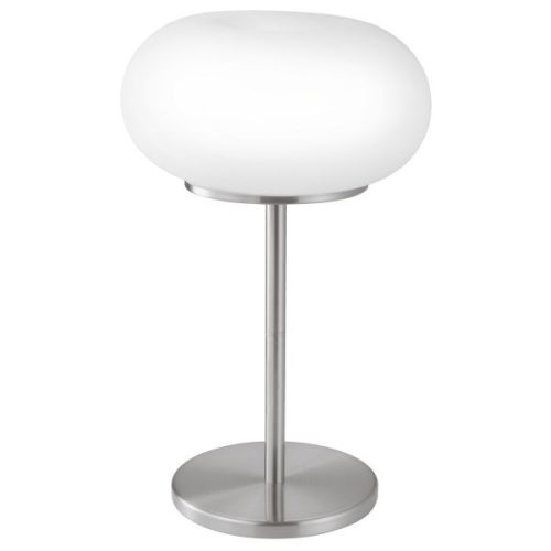 OPTICA Asztali 2x60W E27 m.nikkel/opál