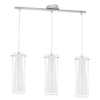 PINTO Függeszték E27 3x60W króm/fehér