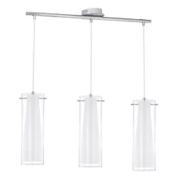 PINTO Függeszték E27 3x60W króm/fehér