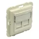 Efapel Logus90 fedél dupla RJ45 krém