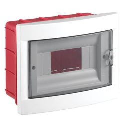 Lakáselosztó 8 modul IP20 süllyesztett Viko PE+N sín