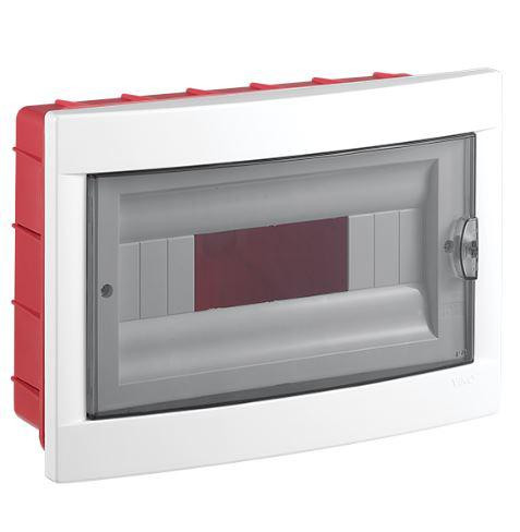 Lakáselosztó 12 modul IP20 süllyesztett Viko PE+N sín