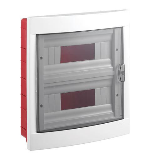 Lakáselosztó 24 modul IP20 süllyesztett Viko PE+N sín