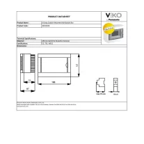 Lakáselosztó 6 modul IP40 falon kívüli Viko PE+N sín
