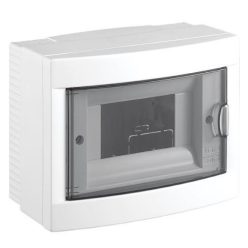 Lakáselosztó 8 modul IP40 falon kívüli Viko PE+N sín