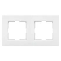   Panasonic Karre Plus 2-es sorolókeret vízszintes/függőleges fehér logo nélkül