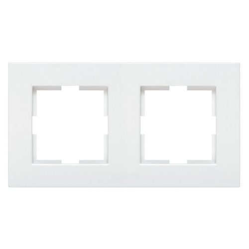 Panasonic Karre Plus 2-es sorolókeret vízszintes/függőleges fehér logo nélkül