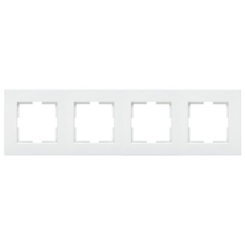 Panasonic Karre Plus 4-es sorolókeret vízszentes/függőleges fehér logo nélkül