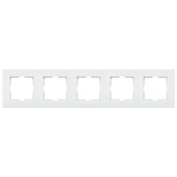   Panasonic Karre Plus 5-ös sorolókeret vízszintes/függőleges fehér logo nélkül