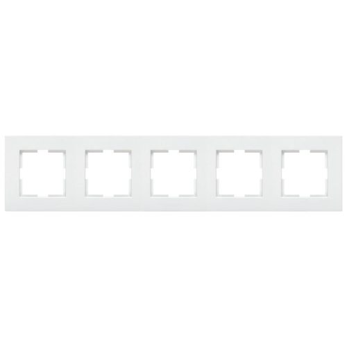 Panasonic Karre Plus 5-ös sorolókeret vízszintes/függőleges fehér logo nélkül