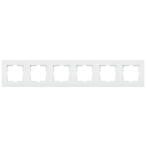 Panasonic Karre Plus 6-os sorolókeret vízszintes/függőleges fehér logo nélkül