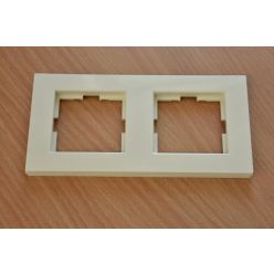   Panasonic Karre Plus 2-es sorolókeret vízszintes/függőleges bézs(Felirat nélkül)