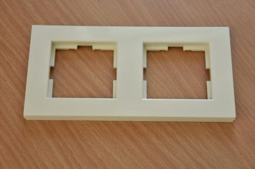 Panasonic Karre Plus 2-es sorolókeret vízszintes/függőleges bézs(Felirat nélkül)