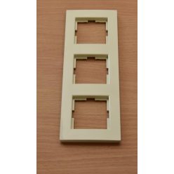   Panasonic Karre Plus 3-as sorolókeret vízszintes/függőleges bézs (Felirat nélkül)