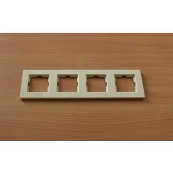   Panasonic Karre Plus 4-es sorolókeret vízszentes/függőleges bézs (Felirat nélkül)