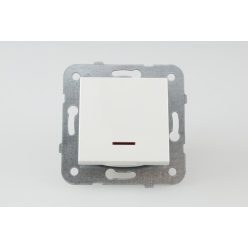   Panasonic Karre Plus vezérlő kapcsoló jelző fénnyel fehér keret nélkül