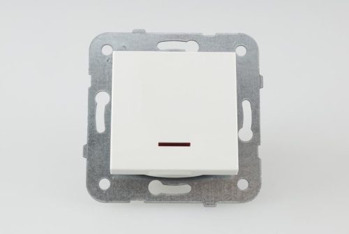 Panasonic Karre Plus vezérlő kapcsoló jelző fénnyel fehér keret nélkül