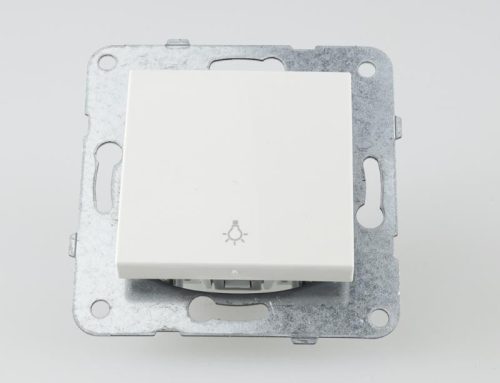 Panasonic Karre Plus nyomó kapcsoló lámpa jellel fehér keret nélkül