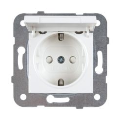   Panasonic Karre Plus csapfedeles dugalj gyermekvédős fehér keret nélkül