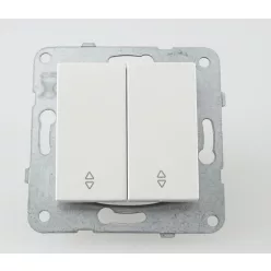   Panasonic Karre Plus dupla váltókapcsoló 106+6 fehér keret nélkül