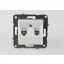 Panasonic Karre Plus RJ45 CAT 5E dupla FALI ALJZAT fehér keret nélkül