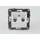 Panasonic Karre Plus RJ45 CAT 5E dupla FALI ALJZAT fehér keret nélkül