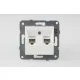 Panasonic Karre Plus RJ45 CAT6 dupla FALI ALJZAT fehér keret nélkül